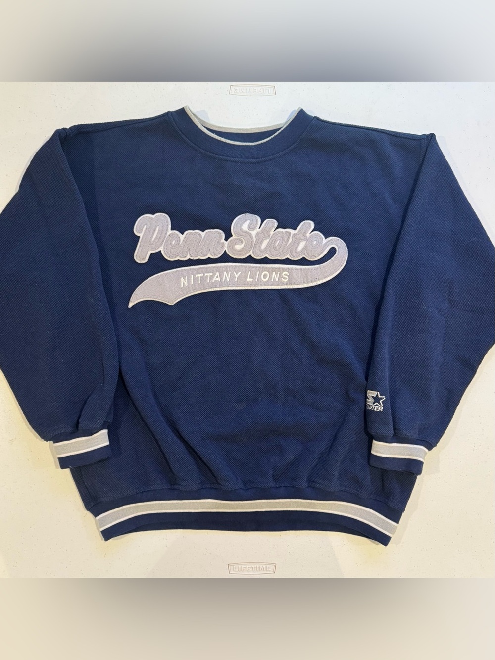 Vintage 90’s STARTER Penn State Nittany Lions crewneck sweater size Large NCAA